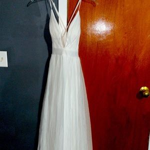 Maxine A-line tulle dress color ivory